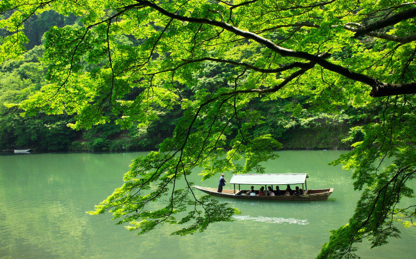 嵐山渡月橋 桂川